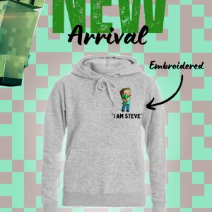 Custom Embroidered Minecraft Hoodie