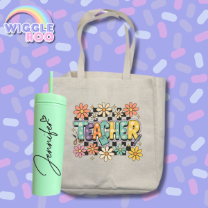 Teacher Appreciation Gift Combo - Tote & Tumbler