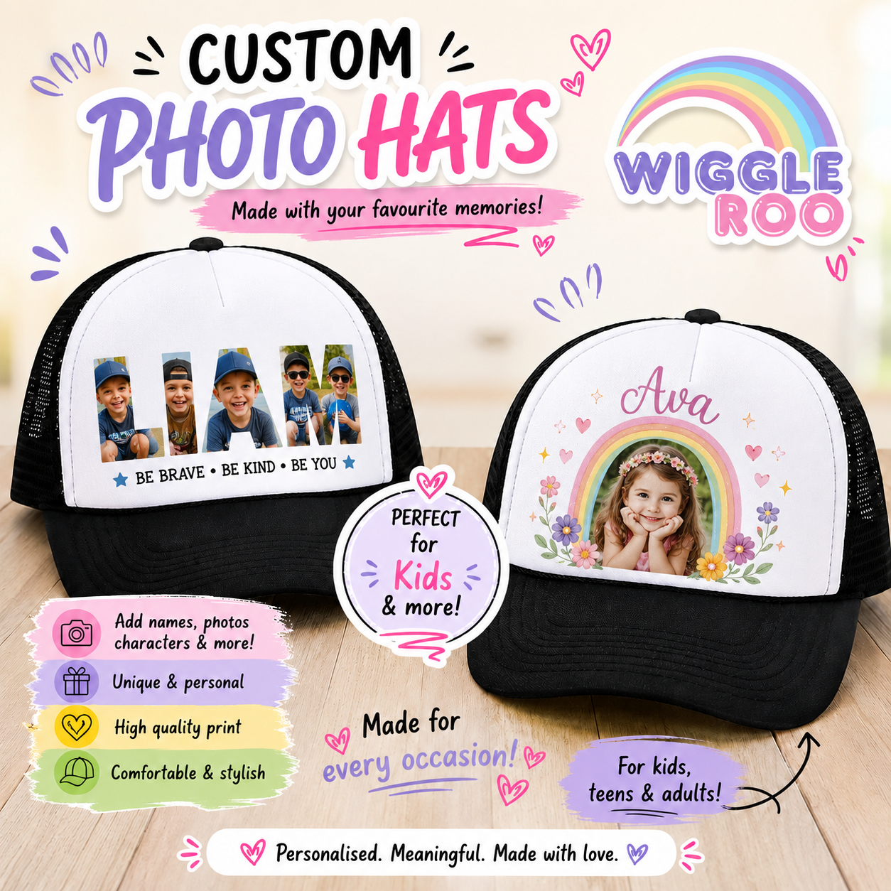 Personalised Photo Cap